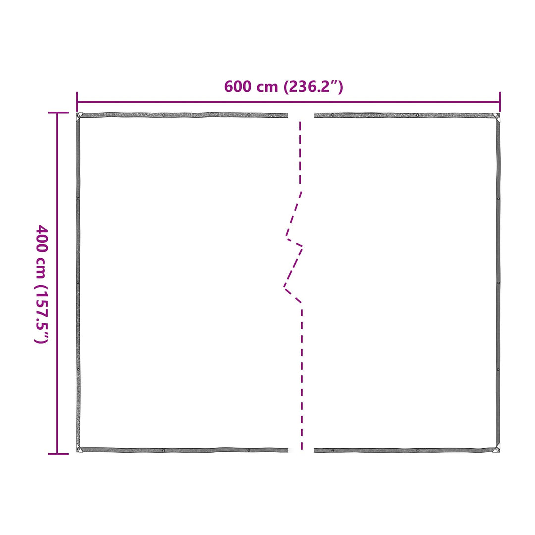 Planteovertræk Transparent 4 x 6 m PE