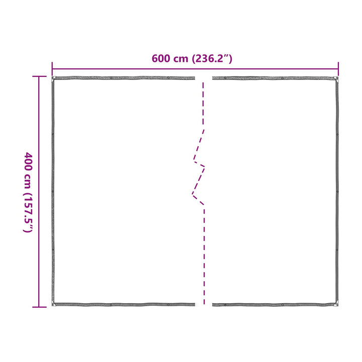 Planteovertræk Transparent 4 x 6 m PE