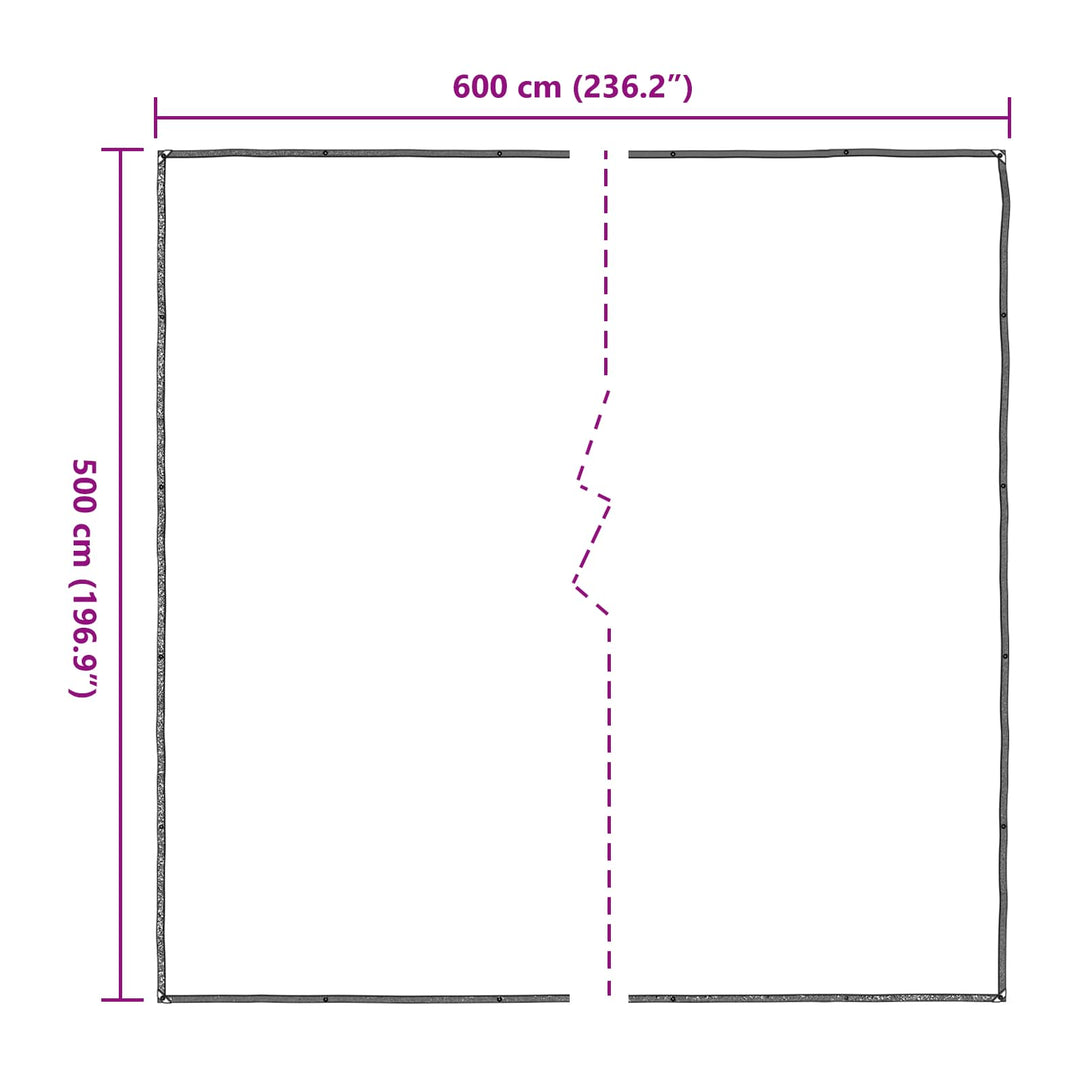 Planteovertræk Transparent 5 x 6 m PE