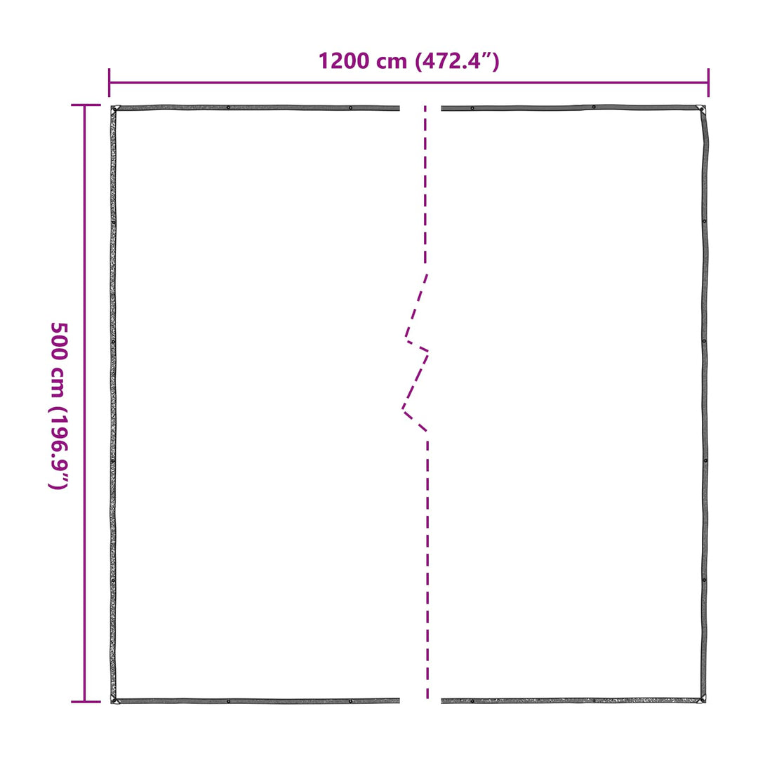 Planteovertræk Transparent 5 x 12 m PE