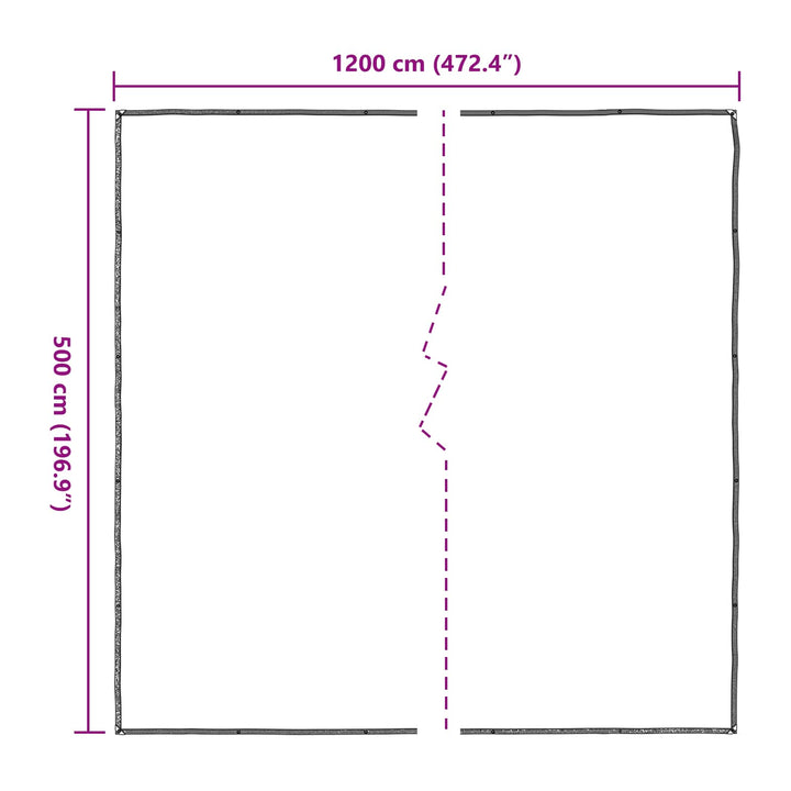 Planteovertræk Transparent 5 x 12 m PE