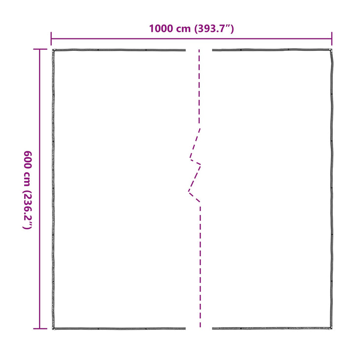 Planteovertræk Transparent 6 x 10 m PE