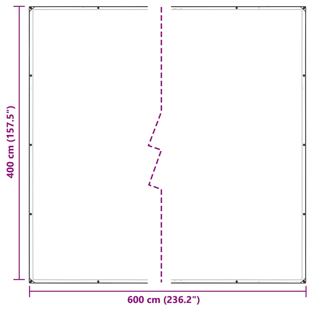 Planteovertræk Transparent 4 x 6 m PVC