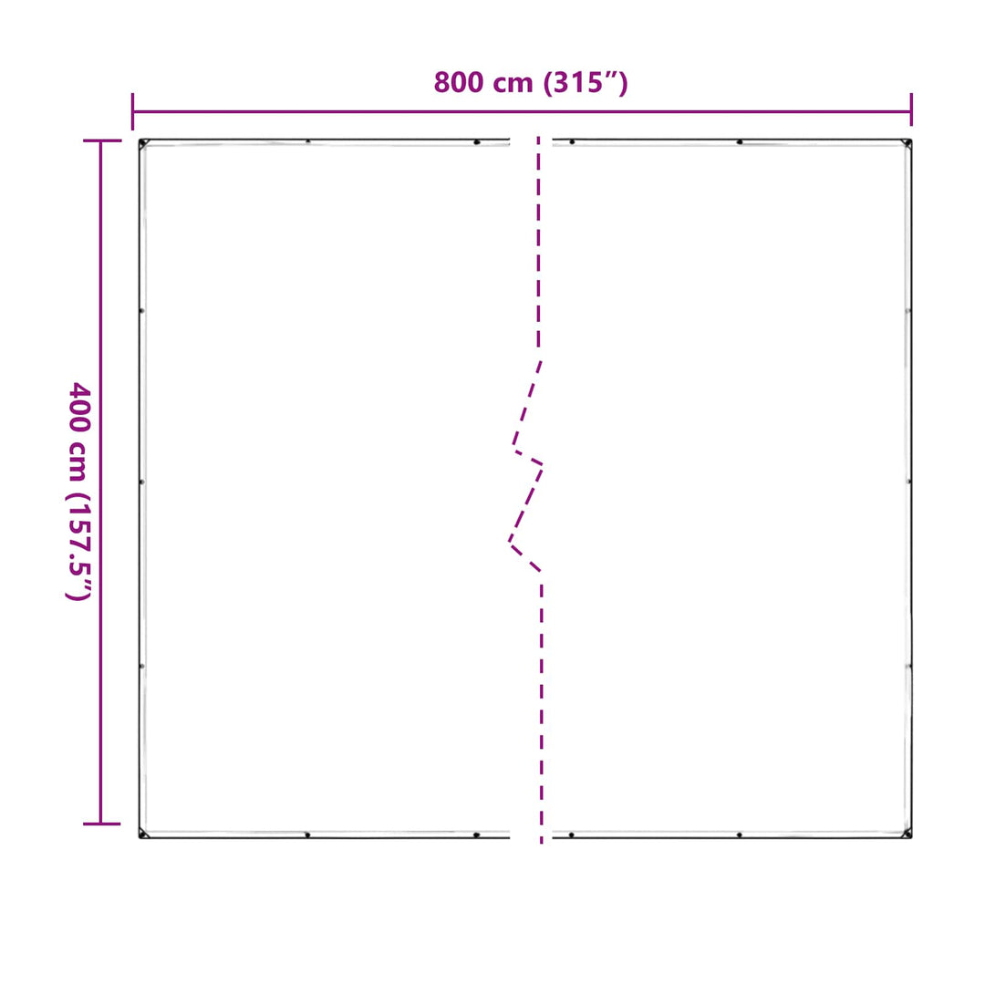 Planteovertræk Transparent 4 x 8 m PVC