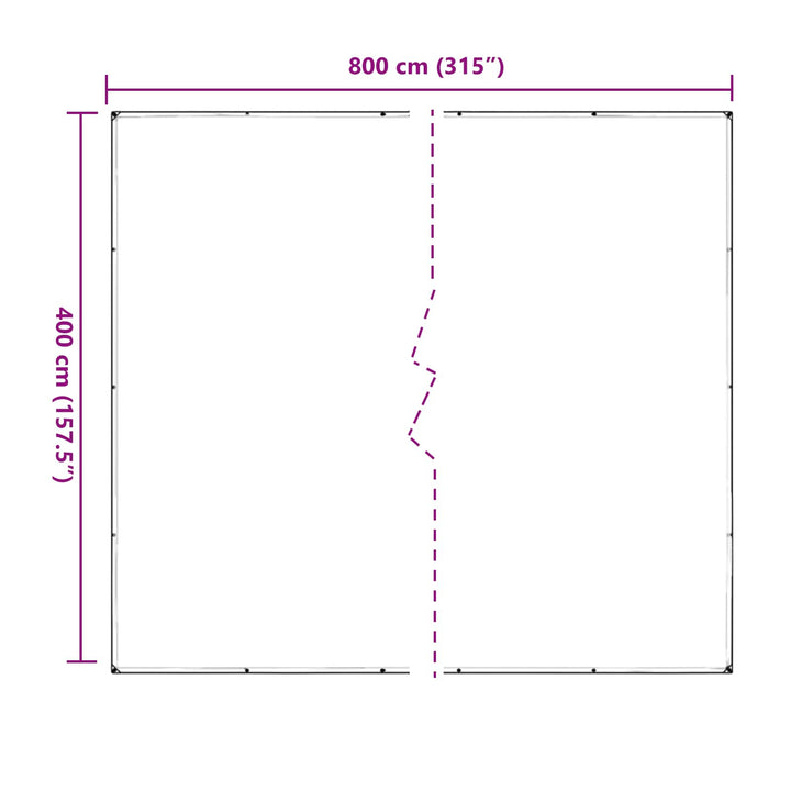 Planteovertræk Transparent 4 x 8 m PVC