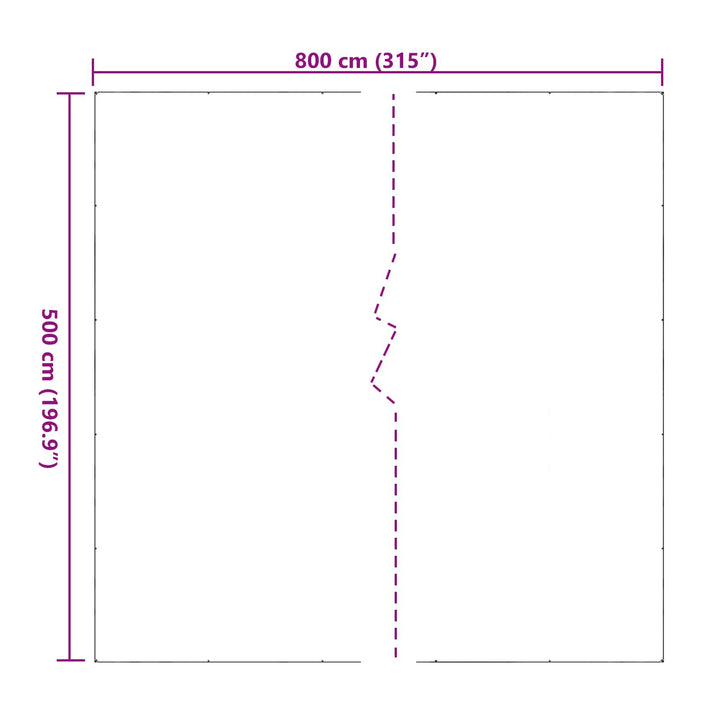 Planteovertræk Transparent 5 x 8 m PVC