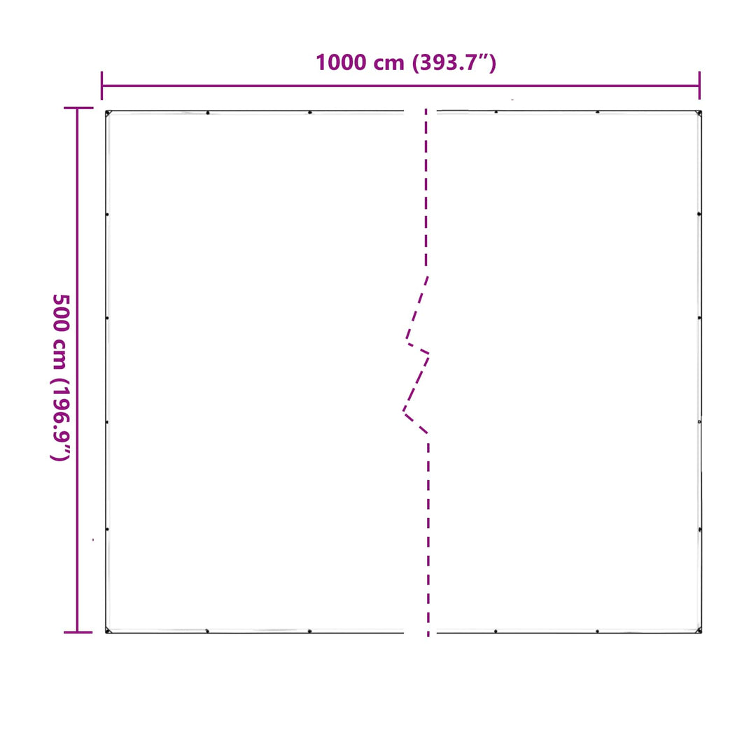Planteovertræk Transparent 5 x 10 m PVC