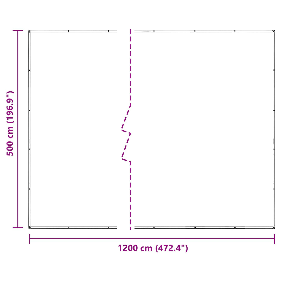Planteovertræk Transparent 5 x 12 m PVC
