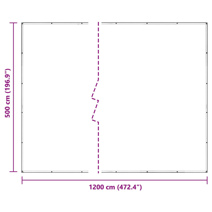 Planteovertræk Transparent 5 x 12 m PVC