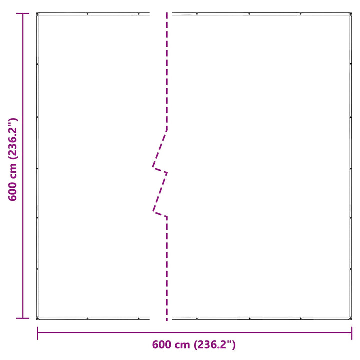 Planteovertræk Transparent 6 x 6 m PVC