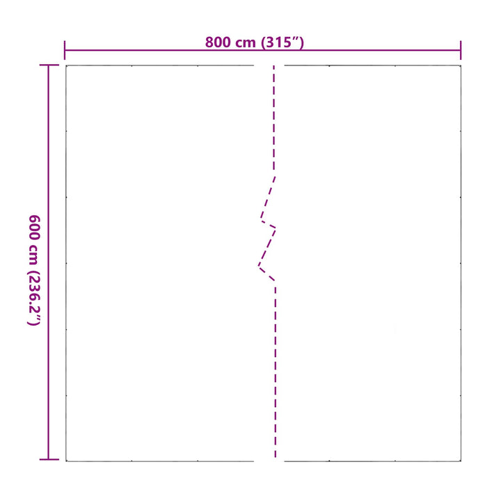 Planteovertræk Transparent 6 x 8 m PVC