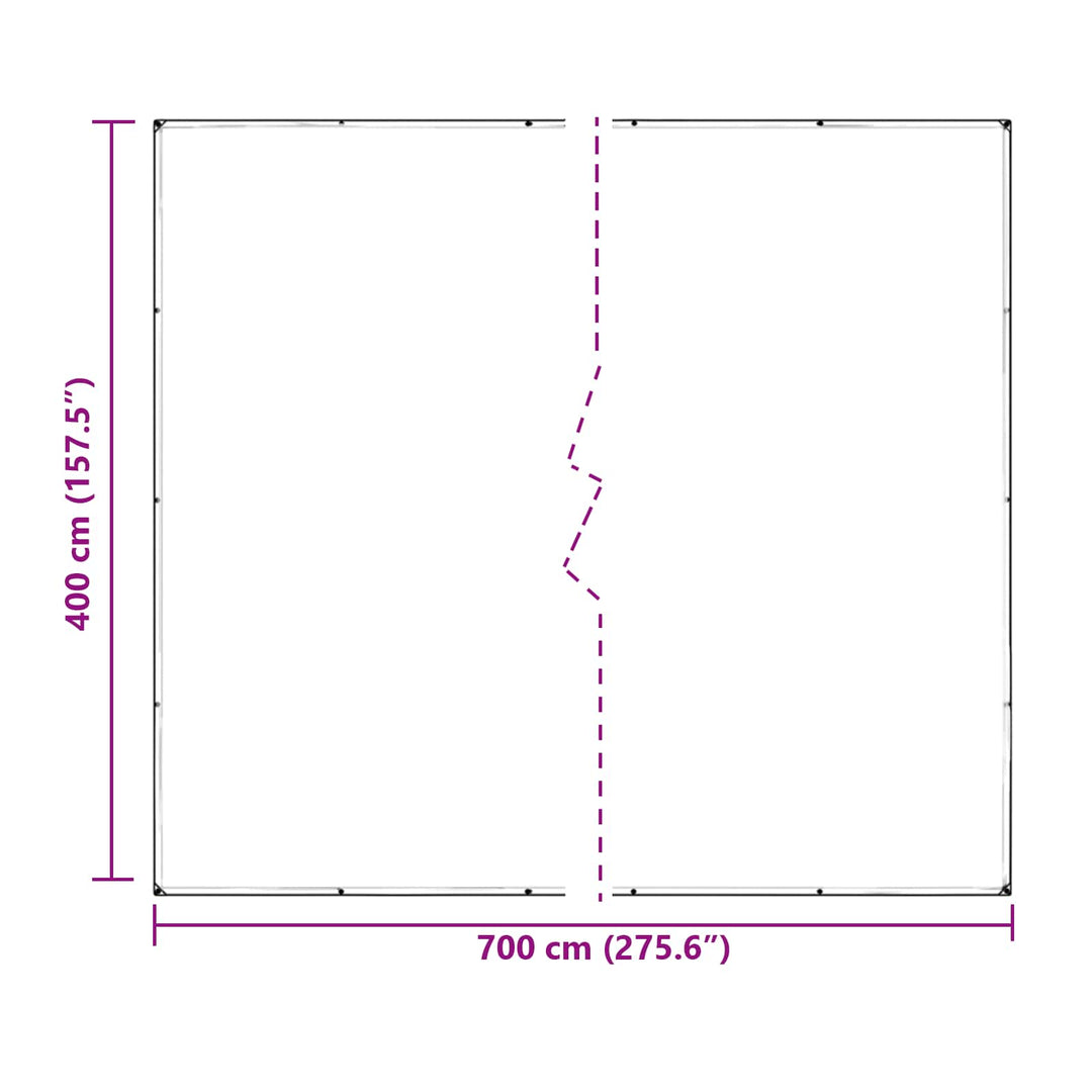 Planteovertræk Transparent 7 x 4 m PVC