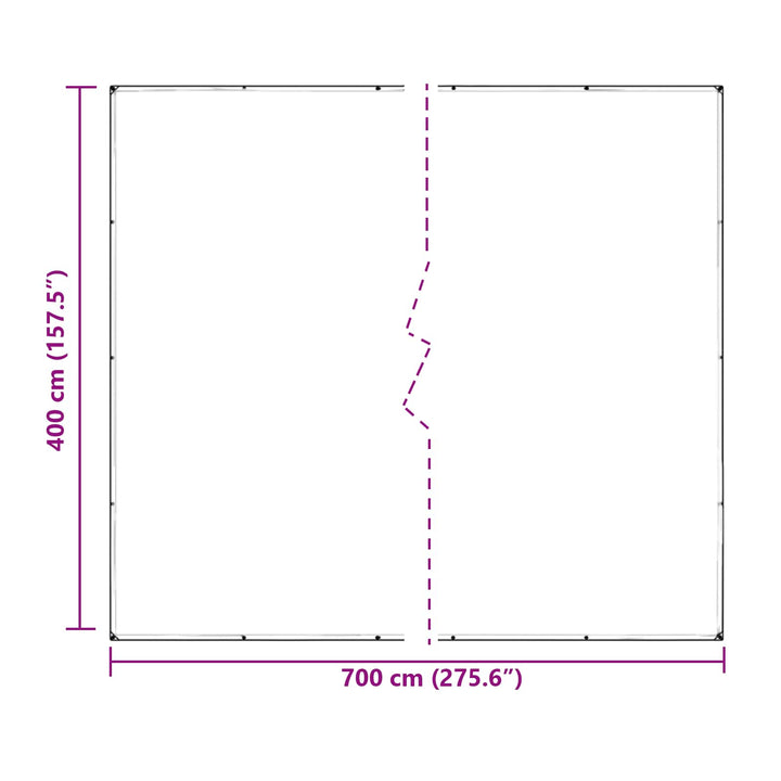 Planteovertræk Transparent 7 x 4 m PVC