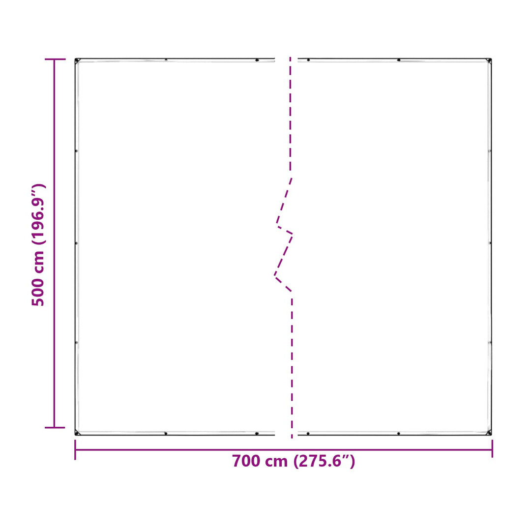 Planteovertræk Transparent 7 x 5 m PVC
