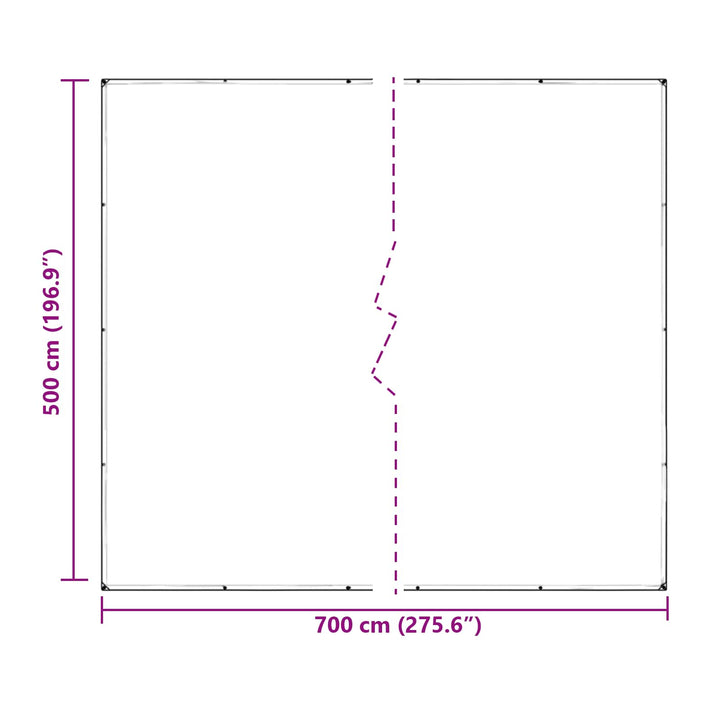 Planteovertræk Transparent 7 x 5 m PVC