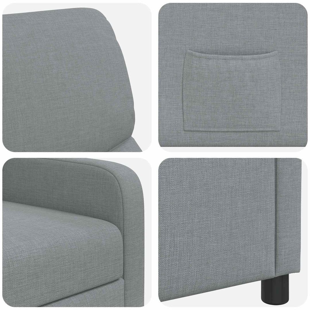 Recliner Lysegrå Stof