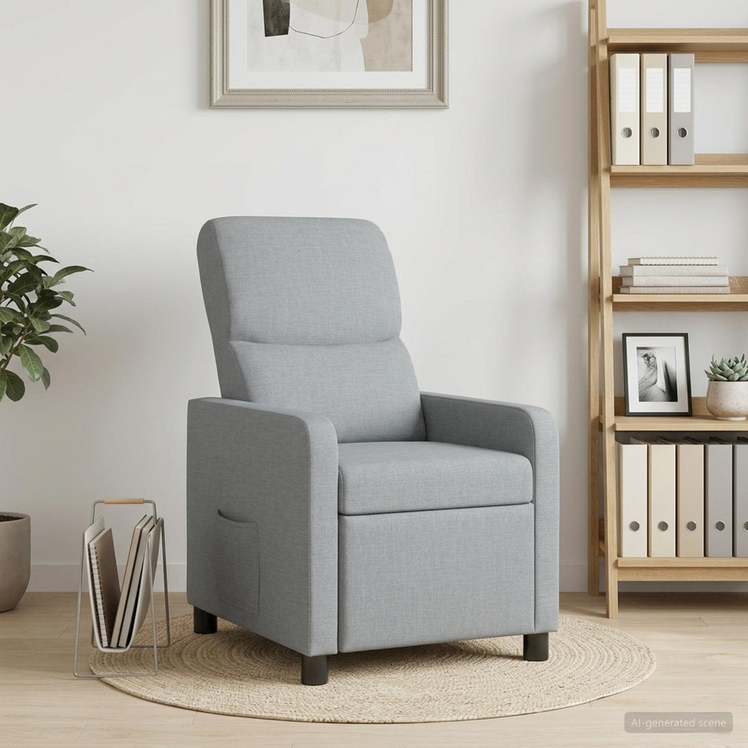 Recliner Lysegrå Polyester