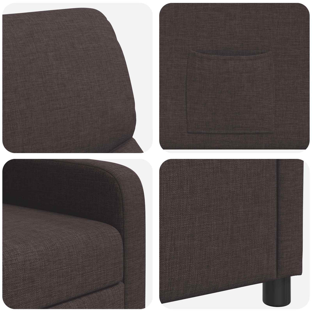 Recliner Mørk Brun Polyester