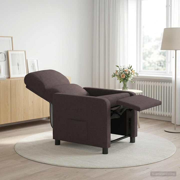 Recliner Mørk Brun Polyester