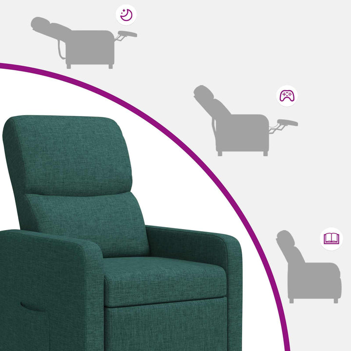 Recliner Mørkegrøn Stof