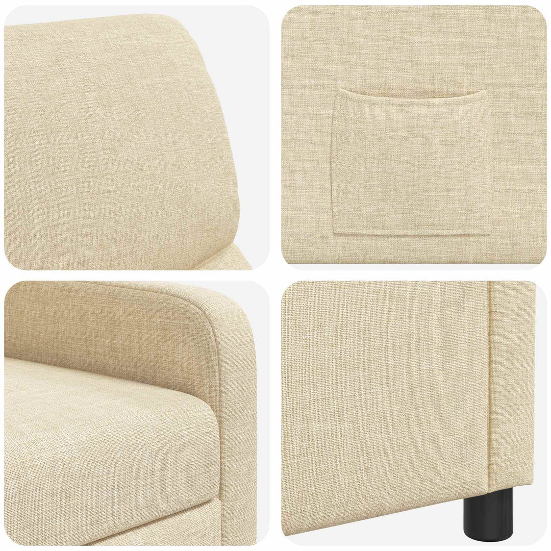 Recliner Cremefarvet Stof