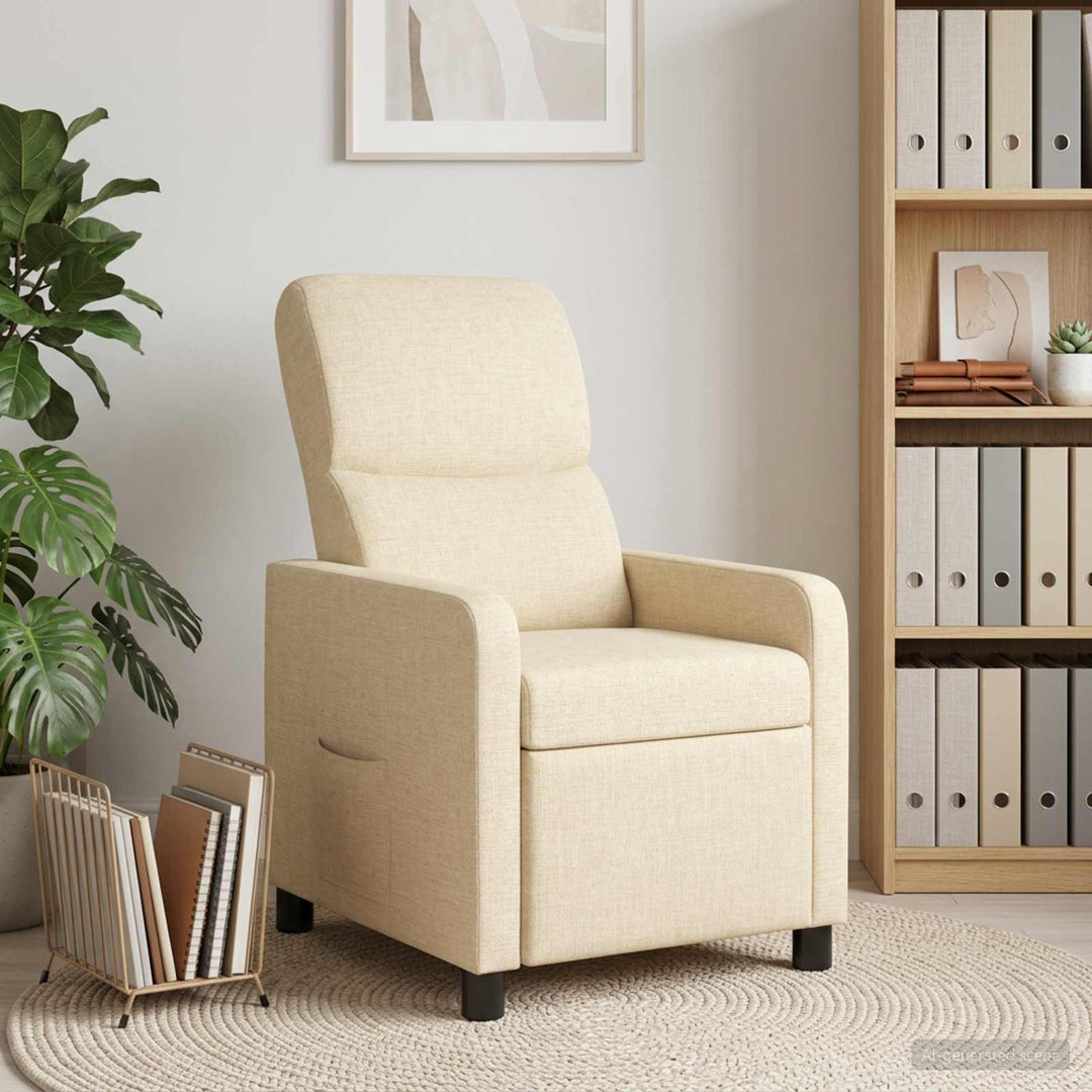 Recliner Cremefarvet Polyester