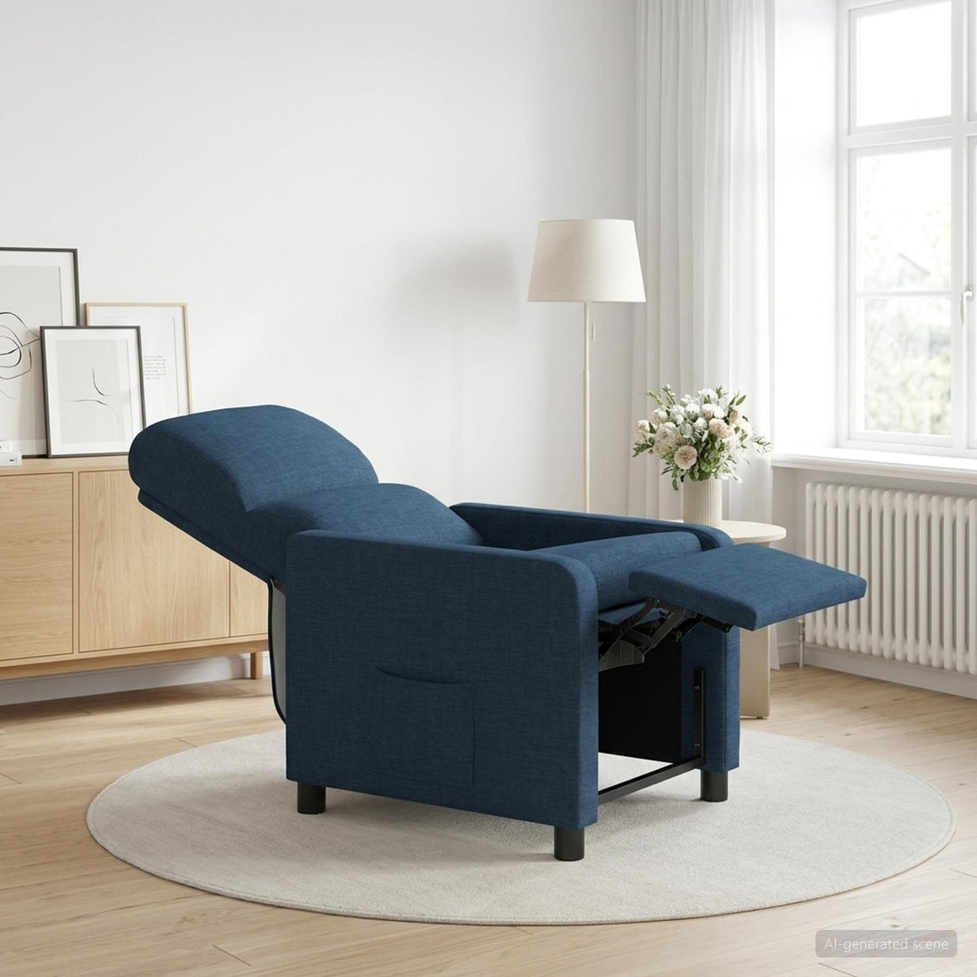 Recliner Blå Polyester