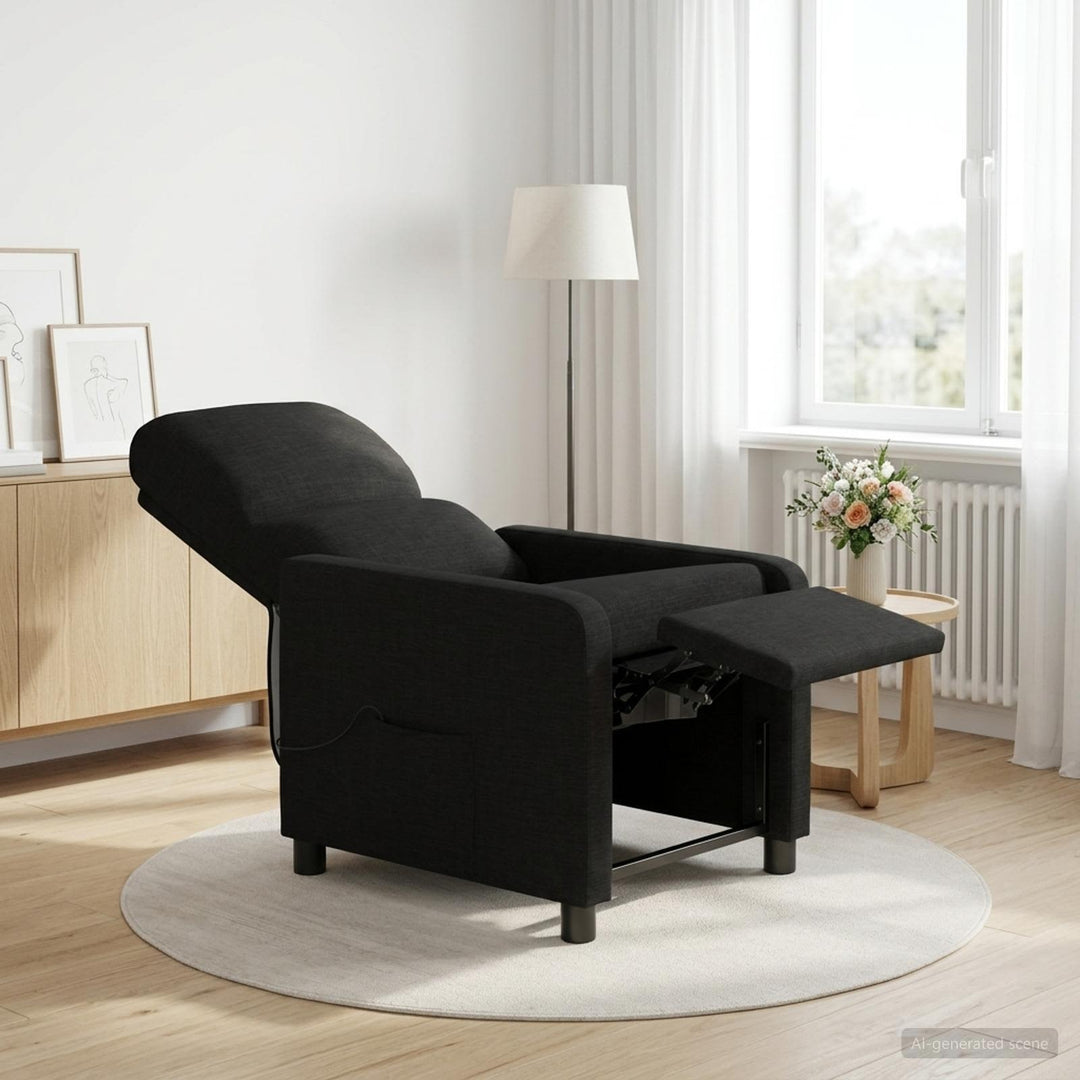 Massage Lænestol Sort Polyester