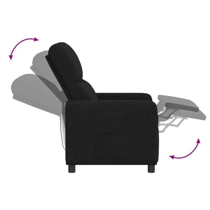 Recliner Sort Stof