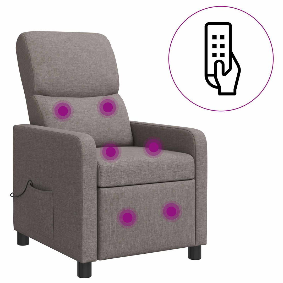 Massage Lænestol Gråbrun