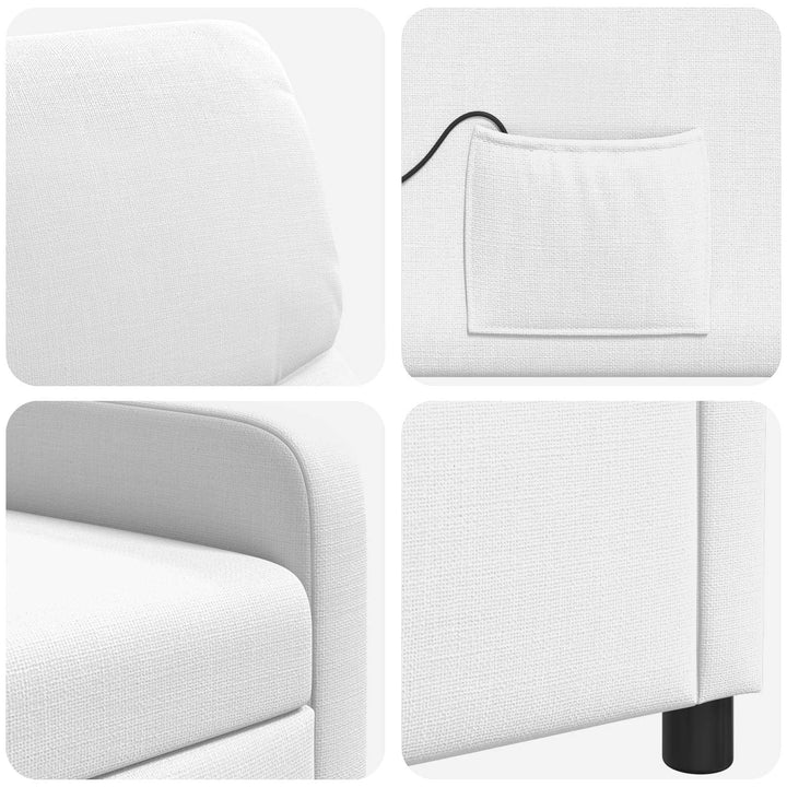 Recliner Hvid Stof