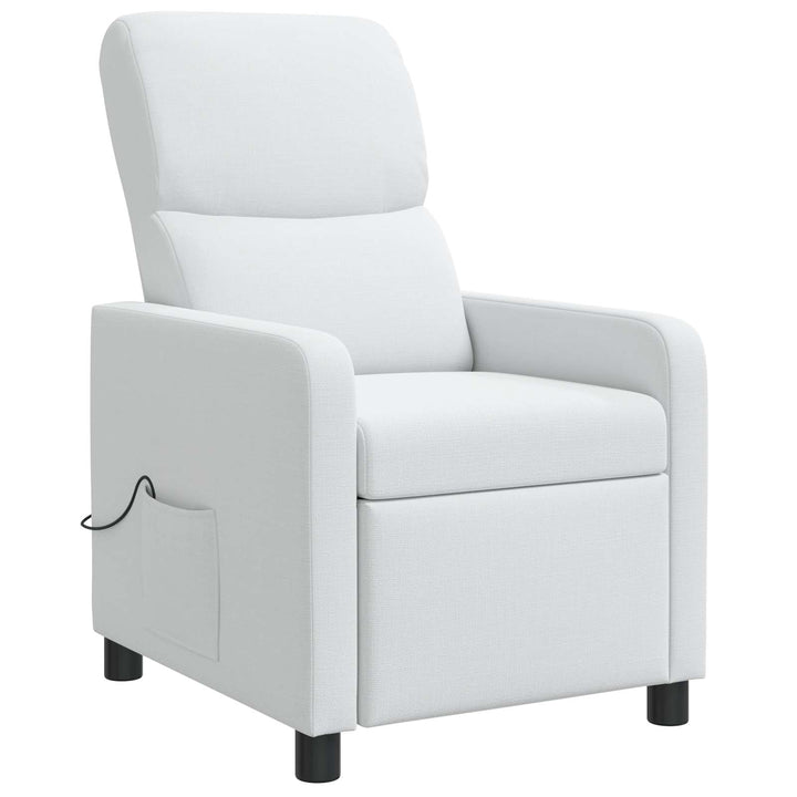 Massage Lænestol Hvid Polyester