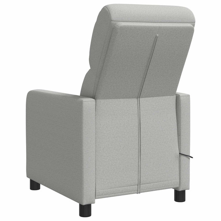 Massage Lænestol Skygrå Stof