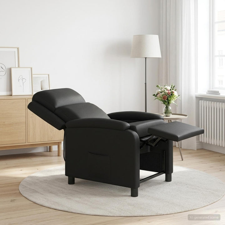 Recliner Sort Kunstlæder