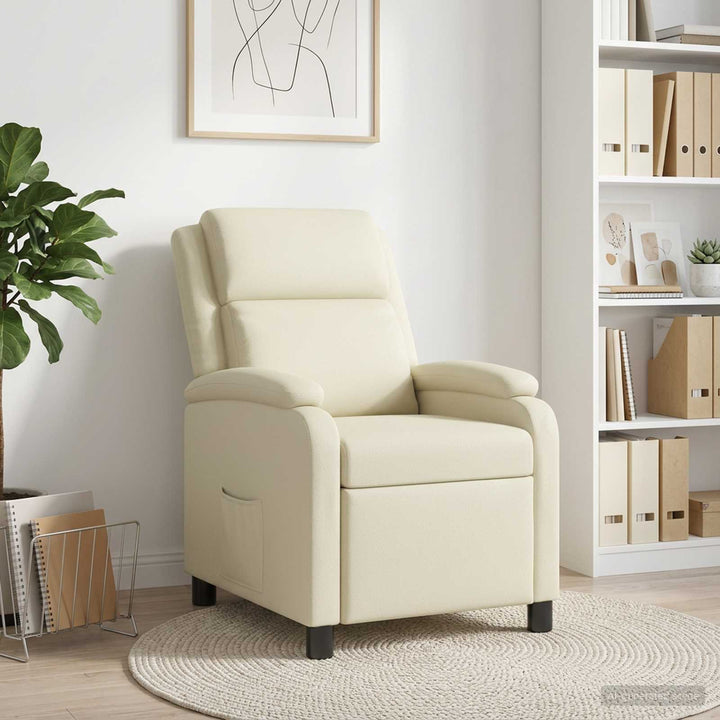 Recliner Cremefarvet Kunstlæder