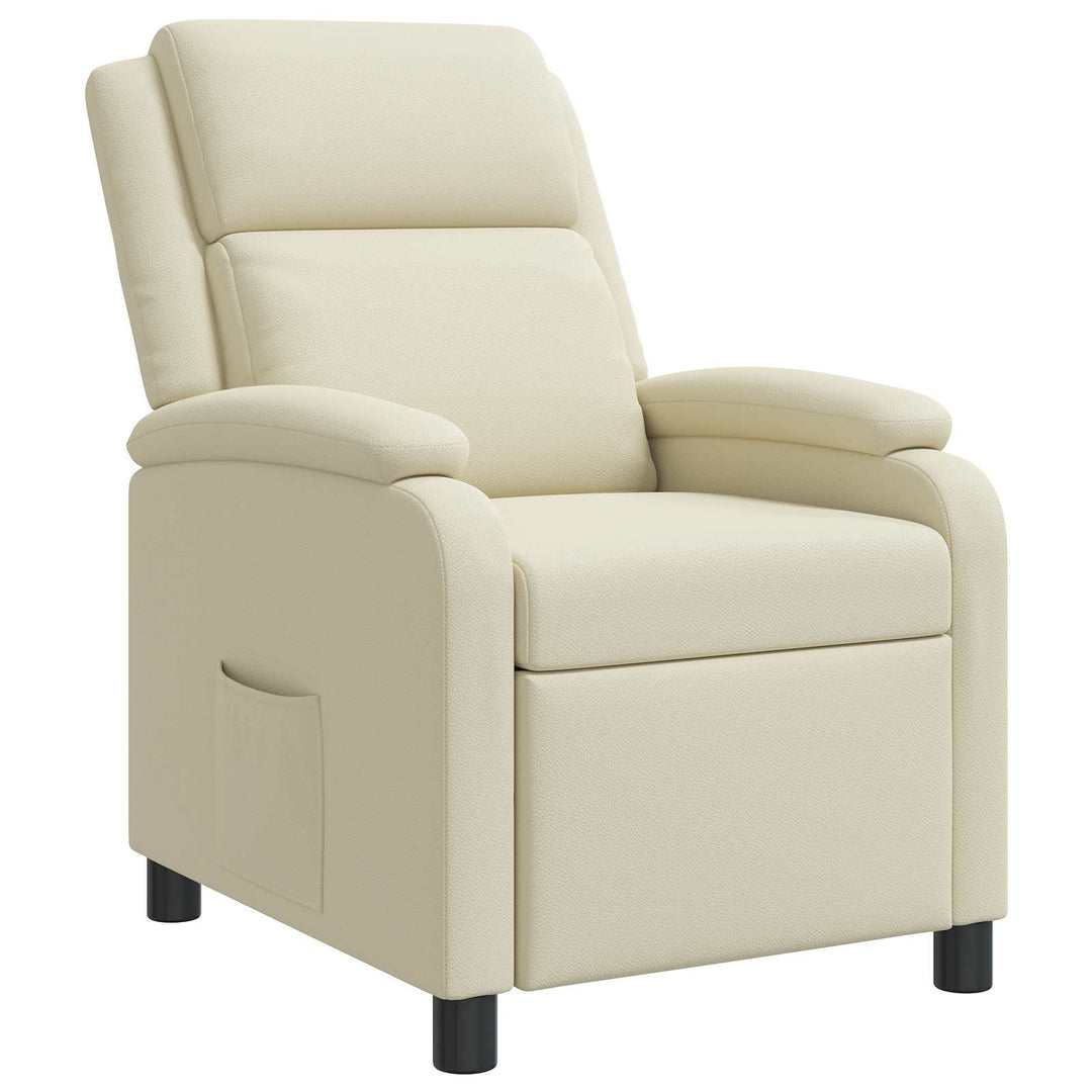 Recliner Cremefarvet Kunstlæder