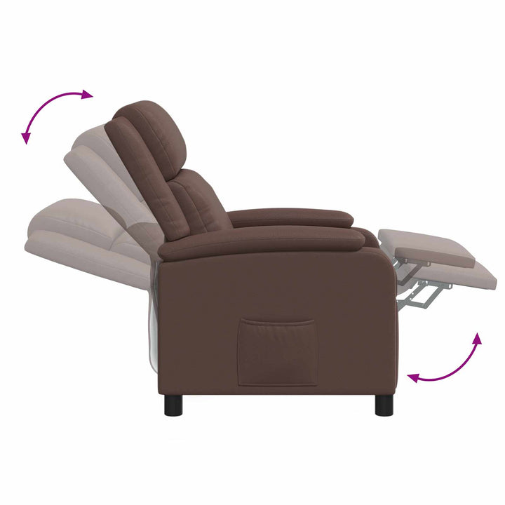 Recliner Brun Kunstlæder