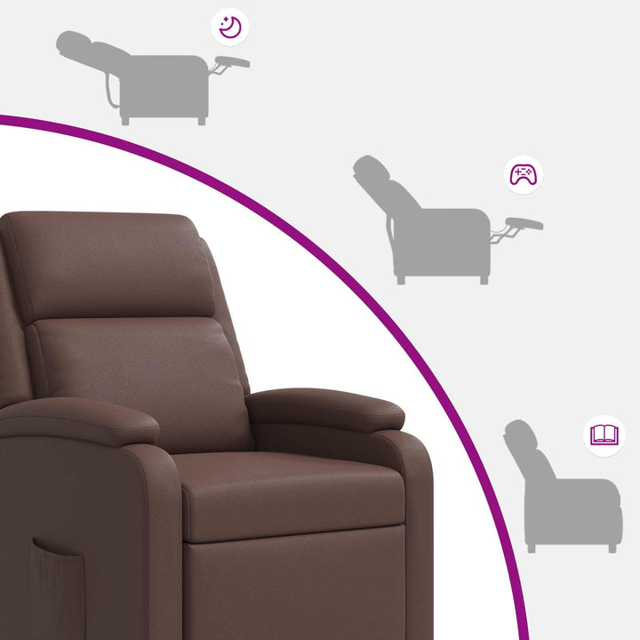 Recliner Brun Kunstlæder