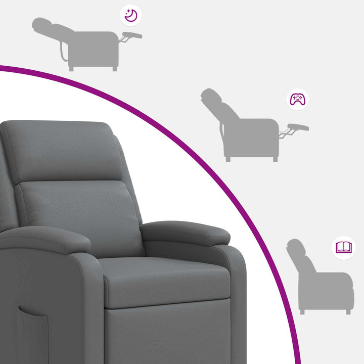 Recliner Grå Kunstlæder