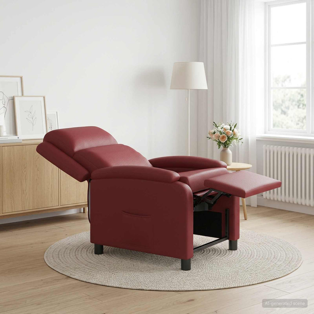 Recliner Vinrød Kunstlæder