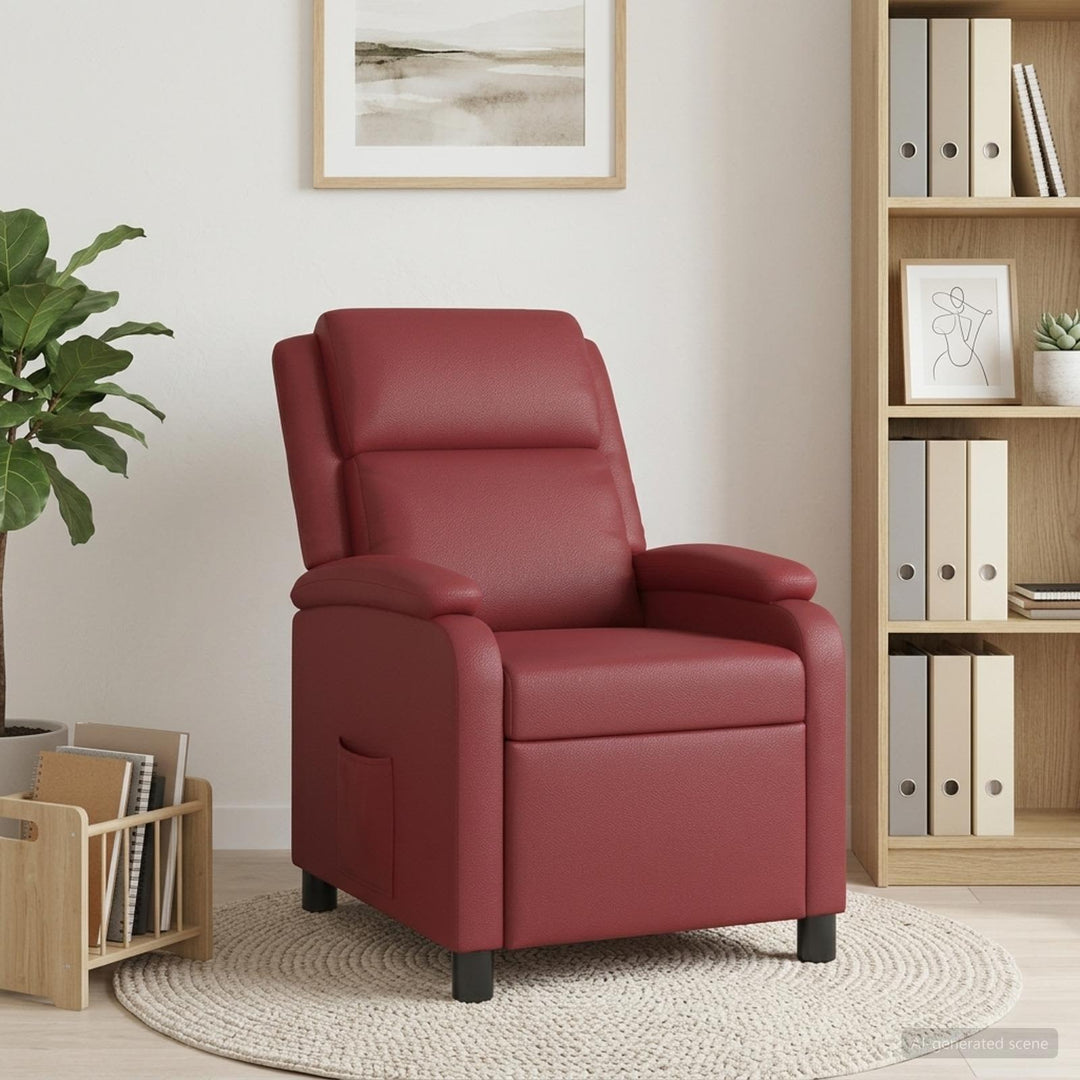 Recliner Vinrød Kunstlæder