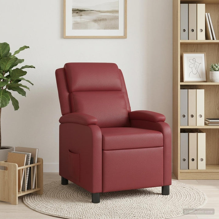 Recliner Vinrød Kunstlæder