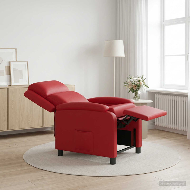Recliner Rød Kunstlæder