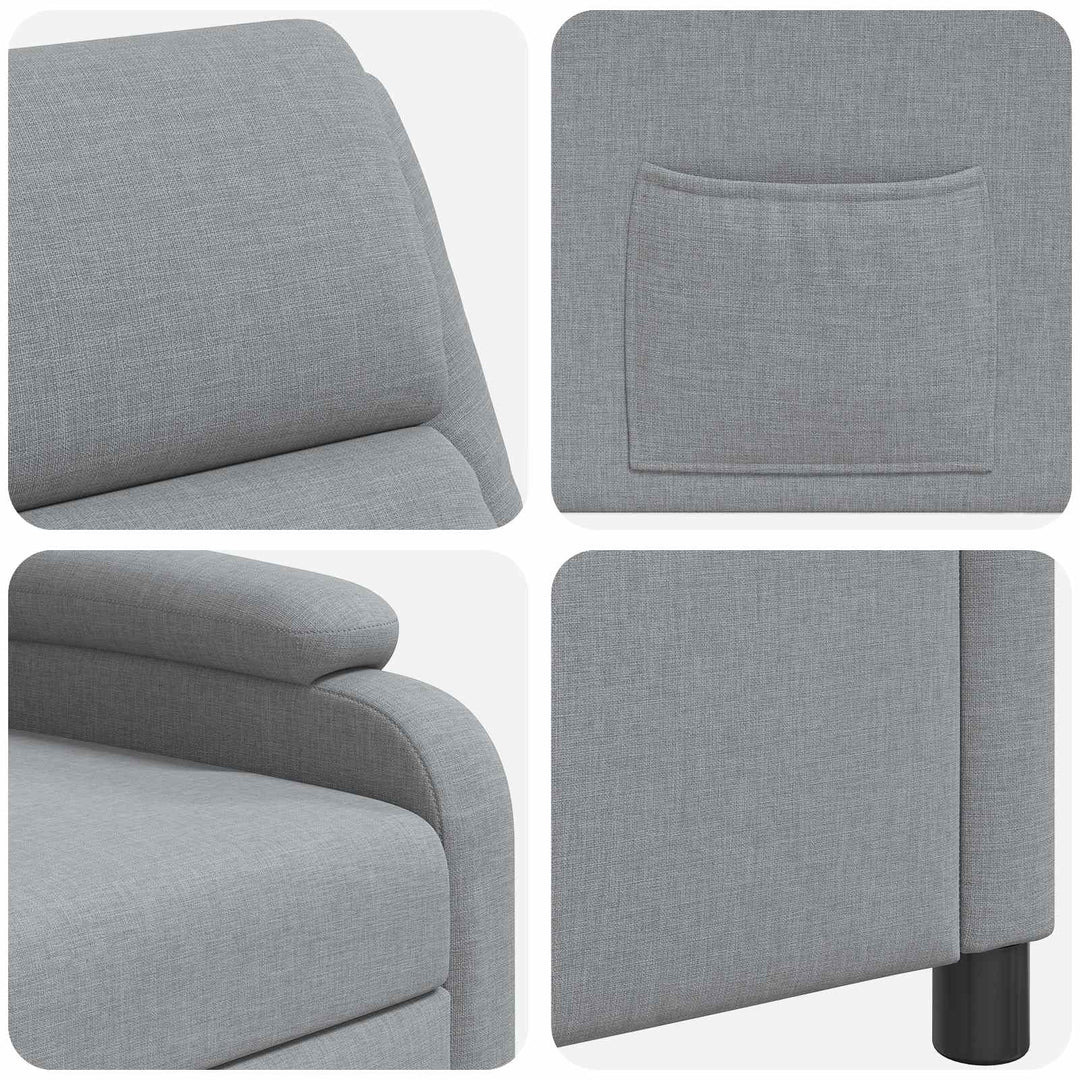 Recliner Lysegrå Stof