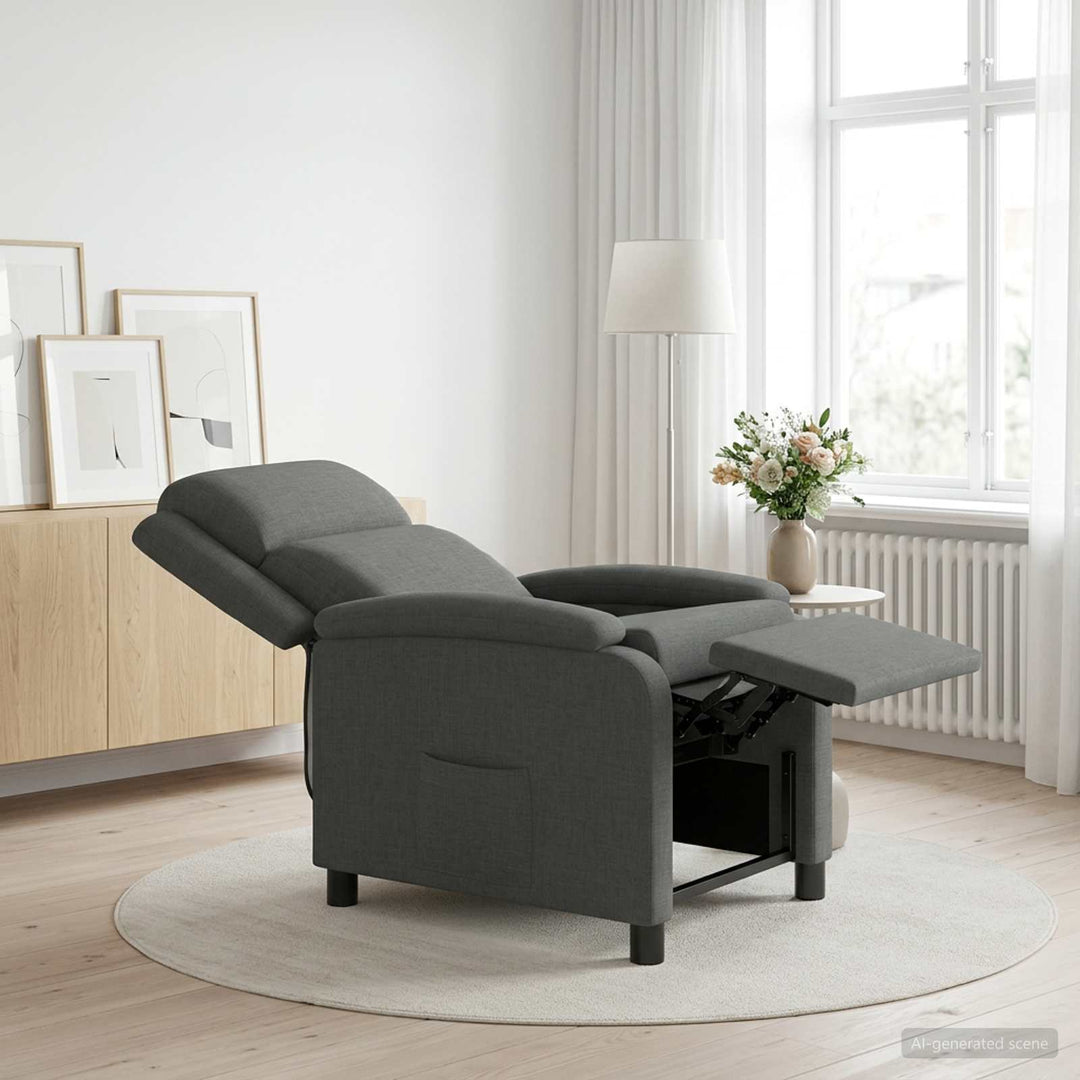 Recliner Mørkegrå Stof
