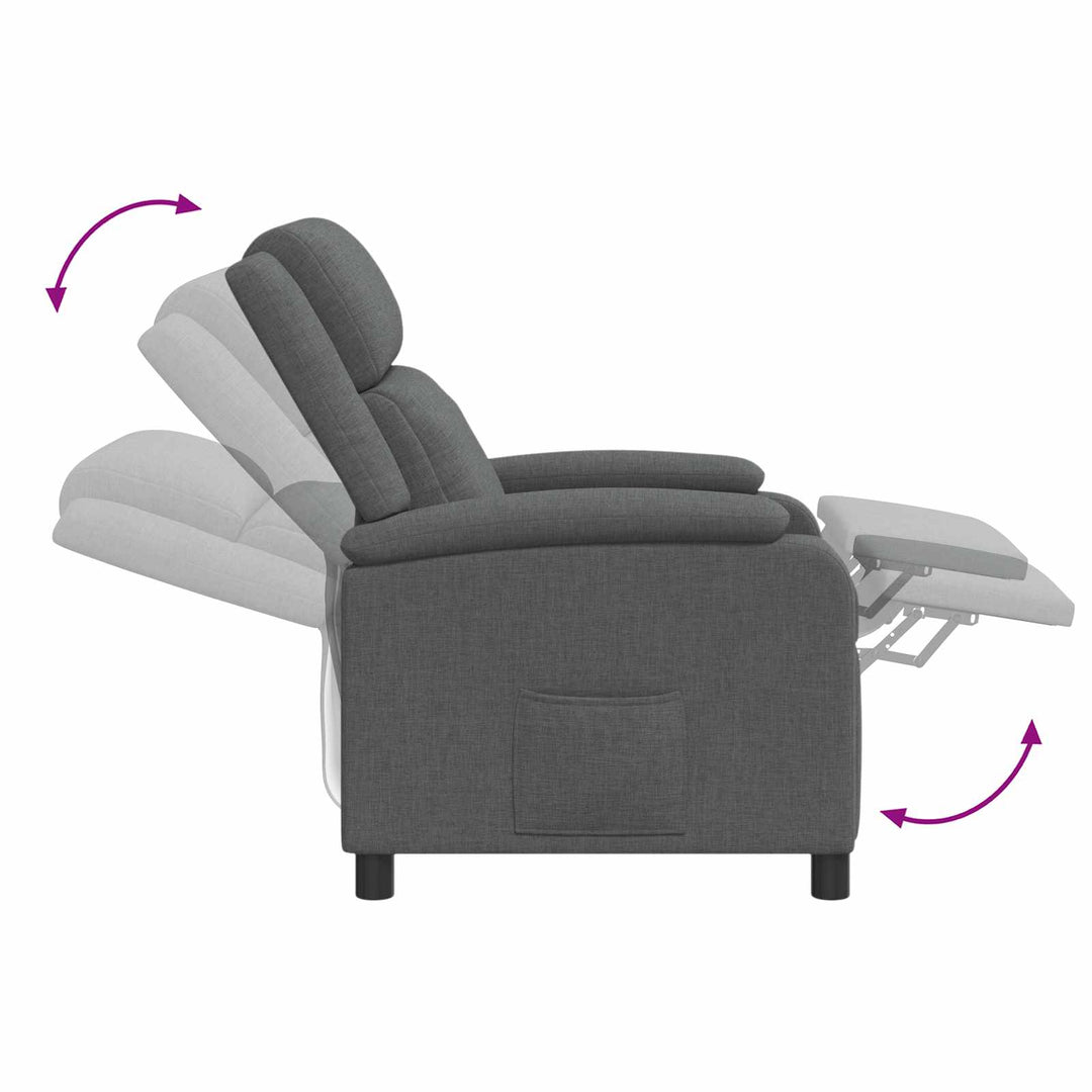 Recliner Mørkegrå Stof