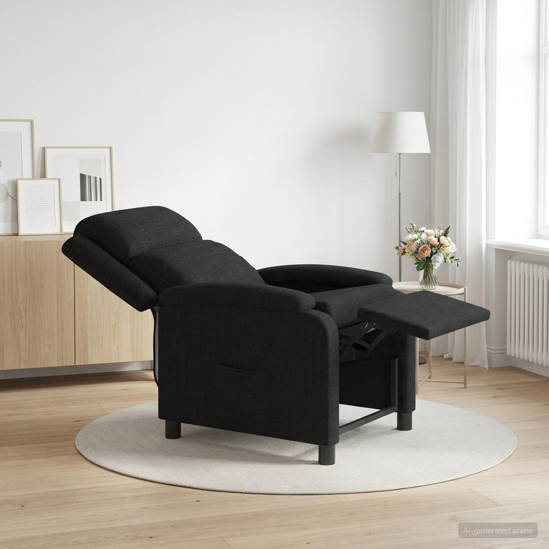 Recliner Sort Stof
