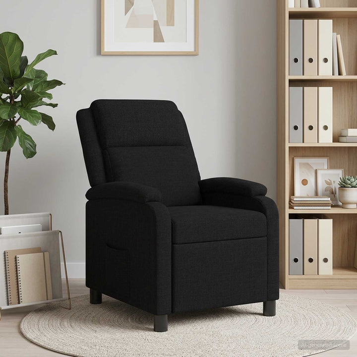 Recliner Sort Stof