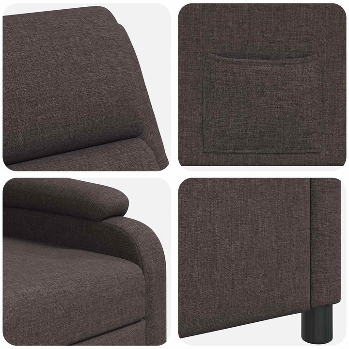 Recliner Mørk Brun Stof