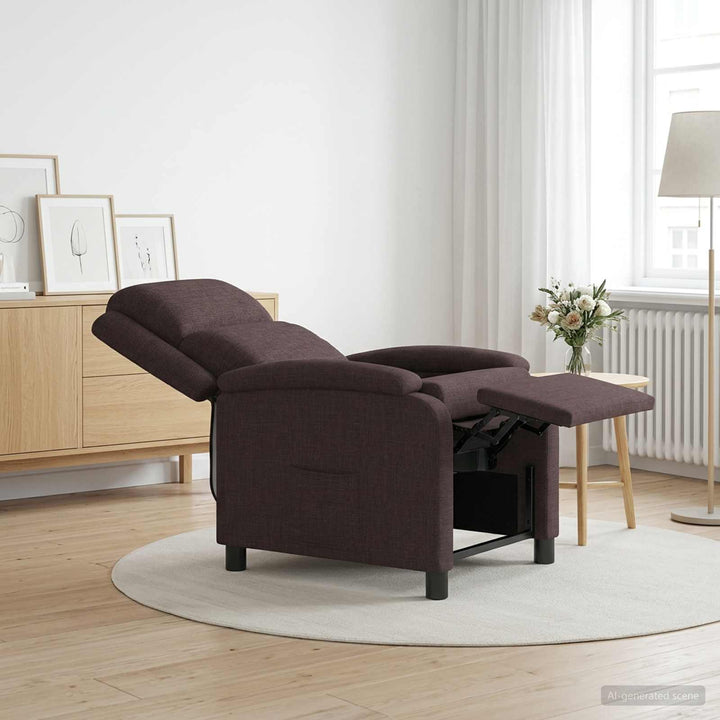 Recliner Mørk Brun Stof